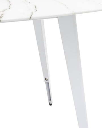 Стол обеденный Ричмонд 100*100 белый стеклянный (Стол обеденный Ричмонд белый)