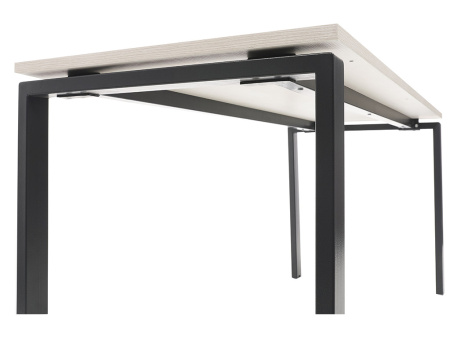 Стол NT 160x70 темный орех/серый (Коричневый/Белый)