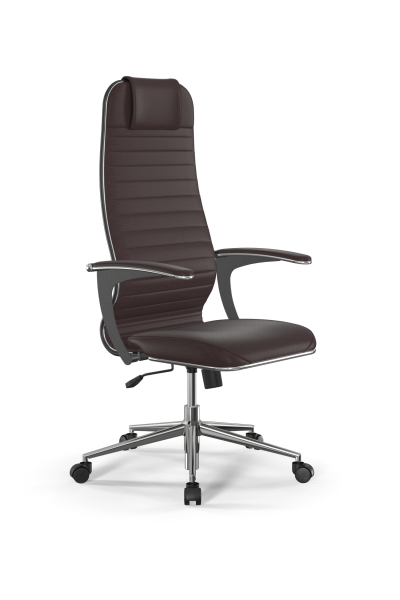 Кресло для руководителя Метта Sit 10 B1-117U - Extra /Um02/Wm12/U0mL-b(M09.B23.G18.W01) (Темно-коричневый)