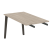 Брифинг-приставка на деревянных опорах Onix Wood Direct OW.BR-13 1180x720x750 (Тиквуд Темный/Дуб Светлый)