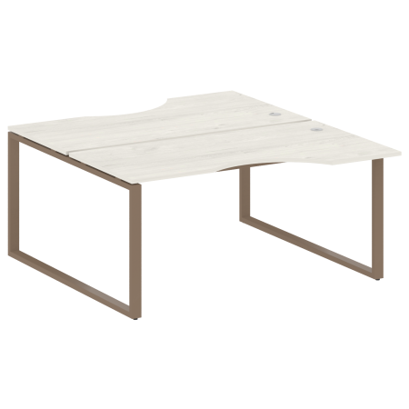 Рабочая станция криволинейная Metal System Style БО.РАС-СА-2.1 1600x1835x750 (Дуб Наварра/Мокко металл)