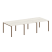 Переговорный стол 3 столешницы Metal System Style БП.ПРГ-3.1 3000x1235x750 (Дуб Наварра/Серый металл)
