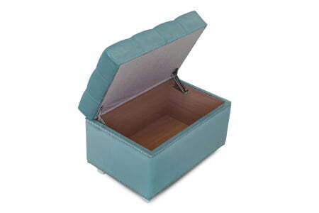 Пуф Marcele 600 (620x420x450) Аквамарин (Аквамарин)