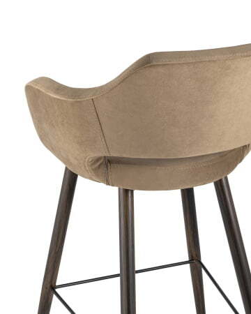 Стул барный Саймон велюр капучино (Стул барный Саймон капучино)