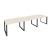 Стол переговорный Onix O.MO-PRG-3.2 3540x980x750 (Тиквуд Темный/Белый Металл)