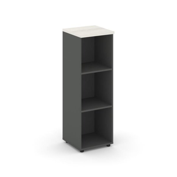 Стеллаж средний узкий SN.STU-200 (400х400х1203) (Антрацит/Дуб Наварра)