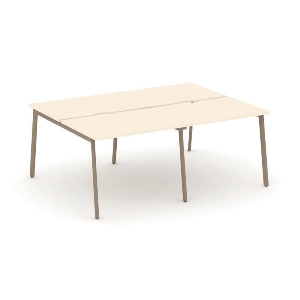 Рабочая станция 4 места ES.D.RS-4.1-VP (1960х1500х750) (Сатин/Металл Латте)