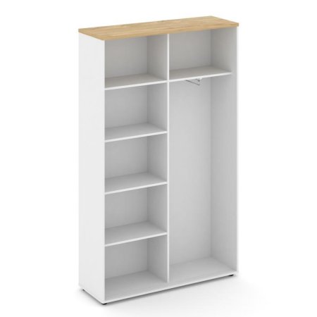 Шкаф-купе комбинированный SN.SHK.E-002 (1200х400х1982) (Белый/Тиквуд Светлый)