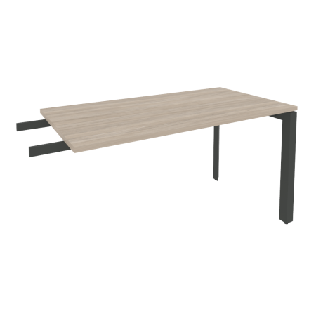 Брифинг-приставка на П-образном м/к Onix O.MP-BR-13 1380x720x750 (Дуб Аттик/Черный металл)