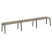 Рабочая станция на деревянных опорах Onix Wood OW.RS-3.4.7 4740x720x750 (Тиквуд Светлый/Дуб Темный)