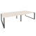 Рабочая станция на О-образном м/к Onix O.MO-D.RS-4.4.7 3160x1475x750 (Тиквуд Темный/Белый Металл)