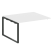 Проходной наборный элемент переговорного стола Metal System Style БО.ППРГ-3 1400x1235x750 (Дуб Наварра/Серый металл)