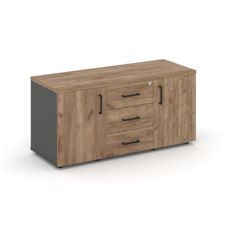 Тумба для оргтехники/сервисная SN.TS-002 (1206х460х576) (Антрацит/Дуб Табак)