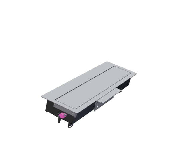 TOP короб встраиваемый RAL9006 (СЕРЕБРИСТ.)