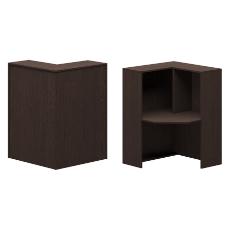 Стойка угловая правая Ресепшн А-556 900x900x1220 (Дуб венге)