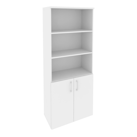 Шкаф высокий широкий Onix O.ST-1.1 800x420x1977 (Белый Бриллиант)