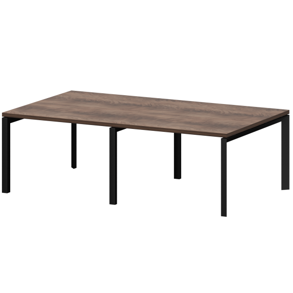 Стол переговорный на металлокаркасе Акцент КТМ-24.14.38 2400x1400x750 (Лагос)