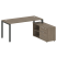Рабочая станция с опорной тумбой правая Metal System Style БП.РС-СТС-2.4 Пр 1700x1520x750 (Дуб Наварра/Серый металл)