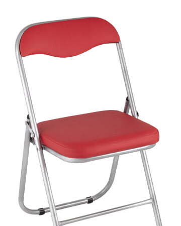 Стул складной ДЖОН металлик, красный (Стул складной Джон красный)