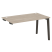 Стол-приставка к опорным элементам на деревянных опорах Onix Wood OW.SPR-3.8 1380x800x750 (Тиквуд Светлый/Дуб Темный)