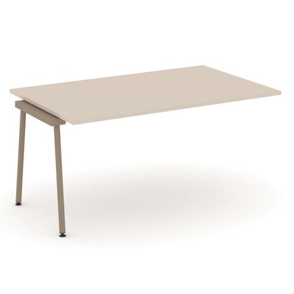 Проходной наборный элемент переговорного стола ES.NPRG-1.4-K (1580х980х750) (Капучино/Металл Латте)