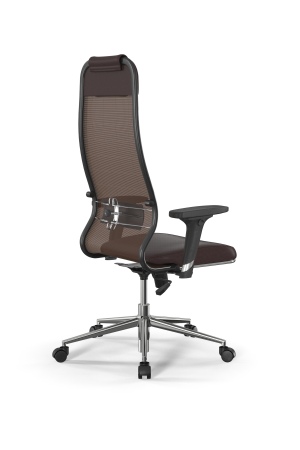 Кресло для руководителя Метта Sit 10 B1-115D - X2+Extra /Um00/Wm12/D02P(M09.B23.G18.W01) (Темно-коричневый)