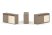 Тумба двойная + топ ES.NB.2T-6 (1500х410х750) (Латте/Тиквуд Светлый)