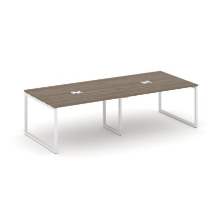 Стол переговорный SN-4O.SPRG-044 (3160х1180х750) (Вяз Благородный/Металл Белый)