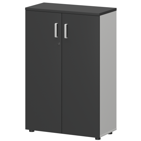 Шкаф Смарт СМШ-38Д Тип2 792x380x1214 (Белый/Графит)