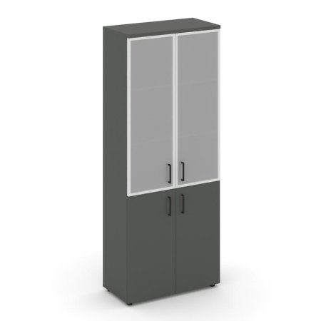 Шкаф высокий широкий SN.STS.E-103 (796х400х1982) (Антрацит/Сатин)