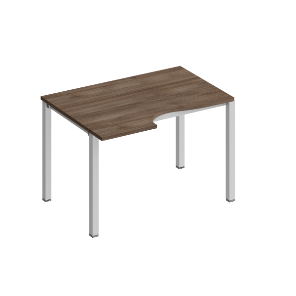 Стол эргономичный левый на металлокаркасе КФ Комфорт КФ К.1135 1200x900x750 (Дуб шамони темныйСерый)