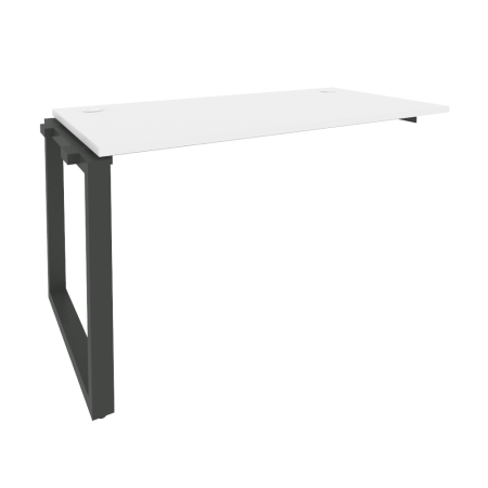 Наборный элемент рабочей станции на О-образном м/к Onix O.MO-1.NRS-3.7 1380x720x750 (Белый Бриллиант/Черный металл)