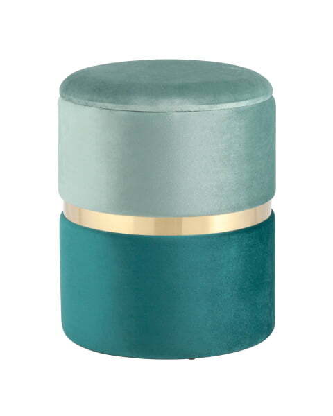 Пуф Кэрри с ящиком велюр бирюзовый (Пуф Кэрри бирюзовый)