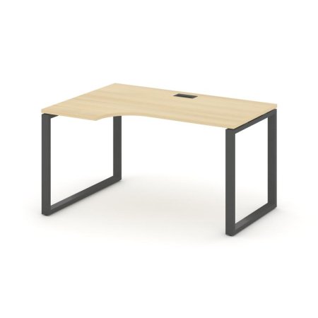 Стол рабочий эргономичный SN-6O.SPA-002(L) (1580х600/980х750) (Акация Лорка/Металл Антрацит)