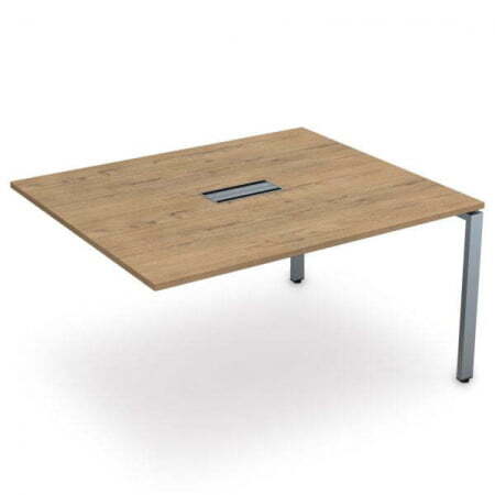 СПГК-П.926 Стол системы БЕНЧ переговорный, конечный (1200x1200x750) (TeakwoodСерый)