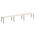 Рабочая станция на 3 рабочих места на А-образном м/к Metal System Style БА.СМ-3.4 4800x720x750 (Дуб наварра/Серый металл)