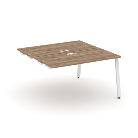 Стол-приставка к опорным элементам SN-6A.DPRS-004 (1580х1232х750) (Дуб Табак/Металл Белый)