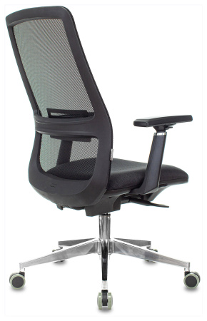 Кресло руководителя MC-915 черный TW-01 38-418 сетка/ткань крестов. алюминий (Черный)