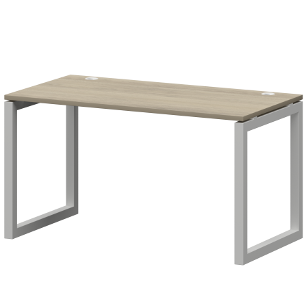 Стол на металлокаркасе Смарт СМС25-О-14К.73.Пр50 1400x730x750 (Кронберг/Белый)