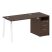 Рабочая станция Metal System Style БА.РС-СТП-1.2 1612x720x750 (Дуб Наварра/Серый металл)