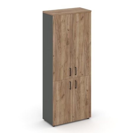 Шкаф высокий широкий SN.STS.E-104 (796х400х1982) (Антрацит/Дуб Табак)