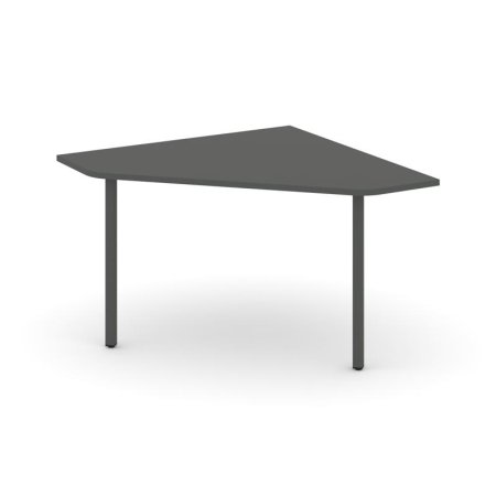 Угловой элемент переговорного стола SN-4.UPRG-031 (1180х1180х750) (Антрацит/Металл Антрацит)