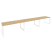 Рабочая станция на О-образном м/к Onix O.MO-RS-3.4.7 4740x720x750 (Тиквуд Темный/Белый Металл)