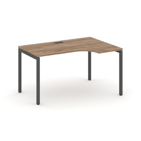 Стол рабочий эргономичный SN-4P.SPA-011(R) (1380х700/980х750) (Дуб Табак/Металл Антрацит)