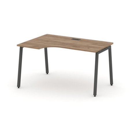 Стол рабочий эргономичный SN-4A.SPA-001(L) (1380х600/980х750) (Дуб Табак/Металл Антрацит)