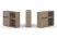 Тумба двойная + низкая надставка ES.NB.2N-11 (1500х410х1135) (Латте)