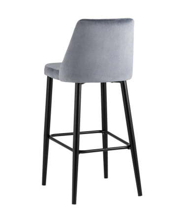 Стул барный Диего велюр серый (Стул барный Диего серый)