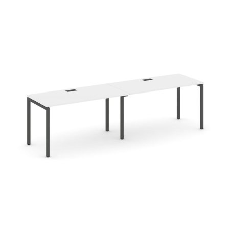 Рабочая станция 1 сторонняя SN-4P.ORS-004 (3160х600х750) (Белый/Металл Антрацит)