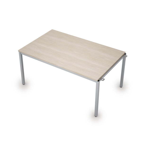 6МПН.004 Бенч-системы для переговорных столов, начальный модуль (1600x1000x750) (Шамони светлый/Алюминий матовый)