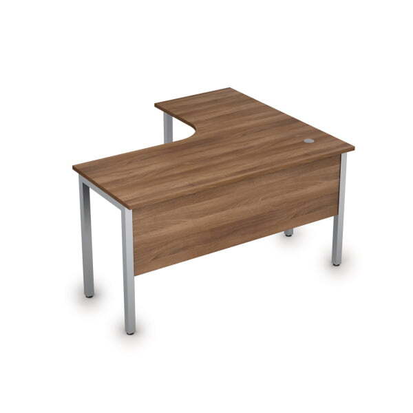 Стол письменный на металлокаркасе лев одиночная опора заказывается отдельно Стиль 2МД.130 1400x1200x (Шамони темныйСерый)